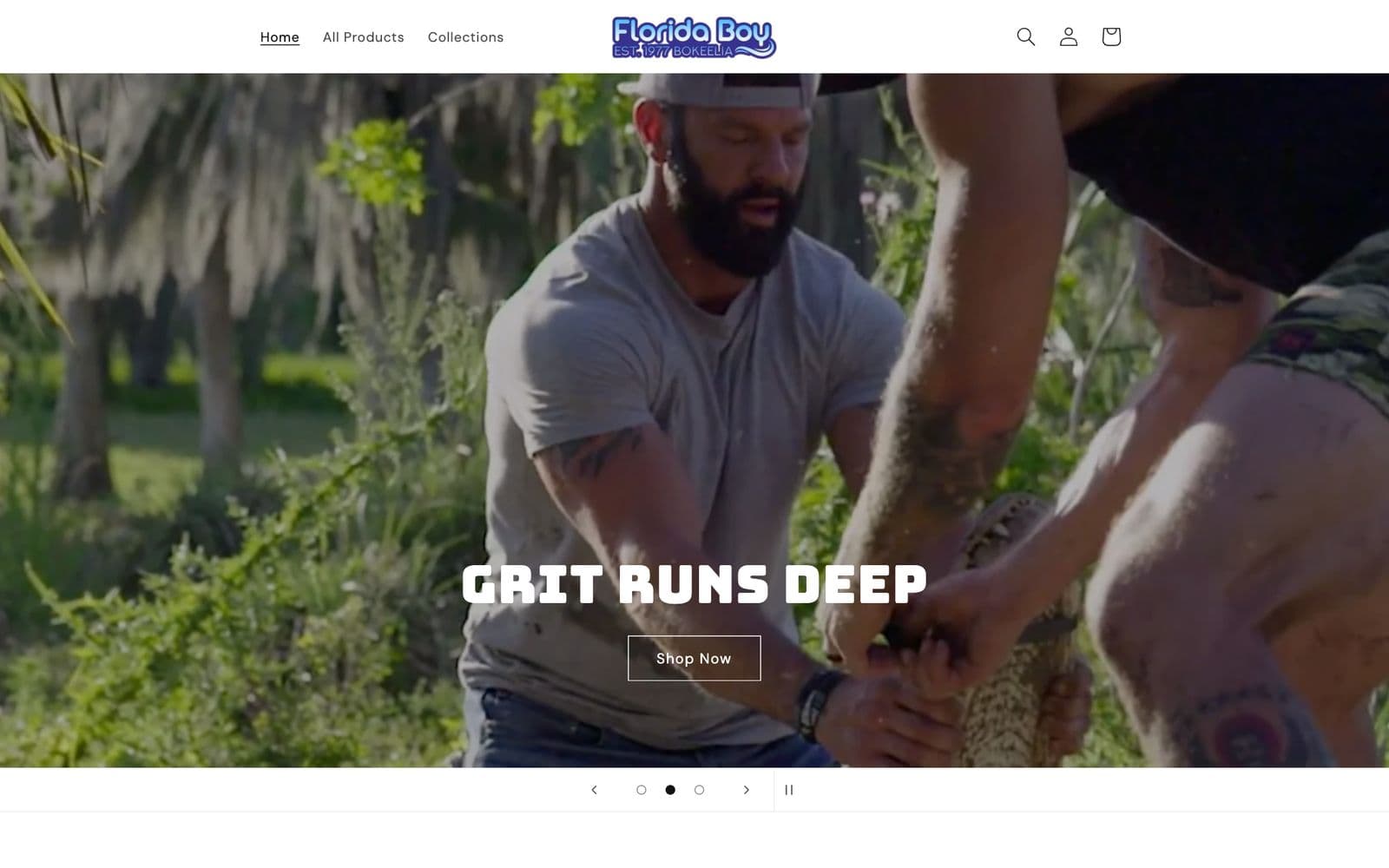 Lifestyle influencer & entrepreneur website, screen 1