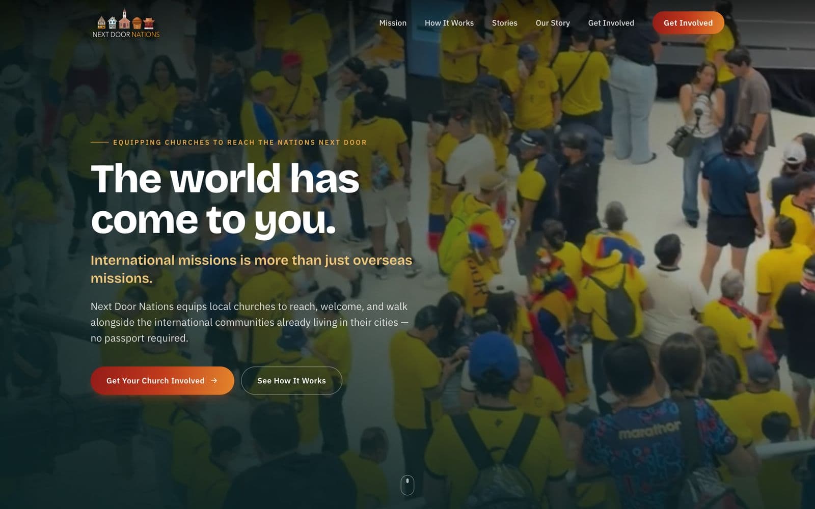 National ministry website, screen 1