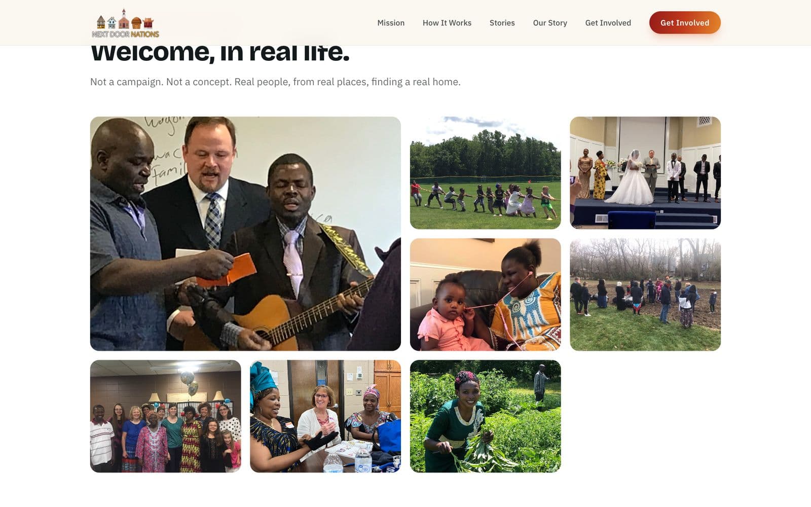 National ministry website, screen 4